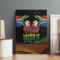 South Africa Black History Month Canvas Wall Art Live It Learn It Make It - Wonder Print Shop