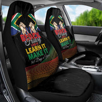 South Africa Black History Month Car Seat Cover Live It Learn It Make It - Wonder Print Shop