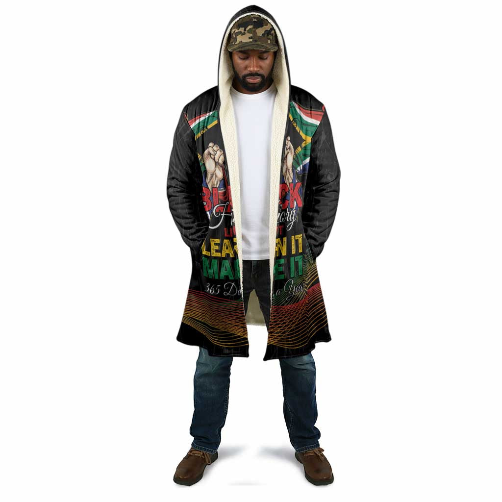 Personalized South Africa Black History Month Cloak Live It Learn It Make It - Wonder Print Shop