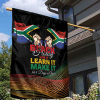South Africa Black History Month Garden Flag Live It Learn It Make It - Wonder Print Shop