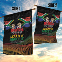 South Africa Black History Month Garden Flag Live It Learn It Make It - Wonder Print Shop