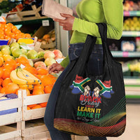 South Africa Black History Month Grocery Bag Live It Learn It Make It - Wonder Print Shop