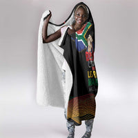 South Africa Black History Month Hooded Blanket Live It Learn It Make It - Wonder Print Shop