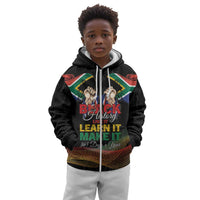 Personalized South Africa Black History Month Kid Hoodie Live It Learn It Make It - Wonder Print Shop