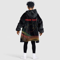 Personalized South Africa Black History Month Kid Wearable Blanket Hoodie Live It Learn It Make It - Wonder Print Shop