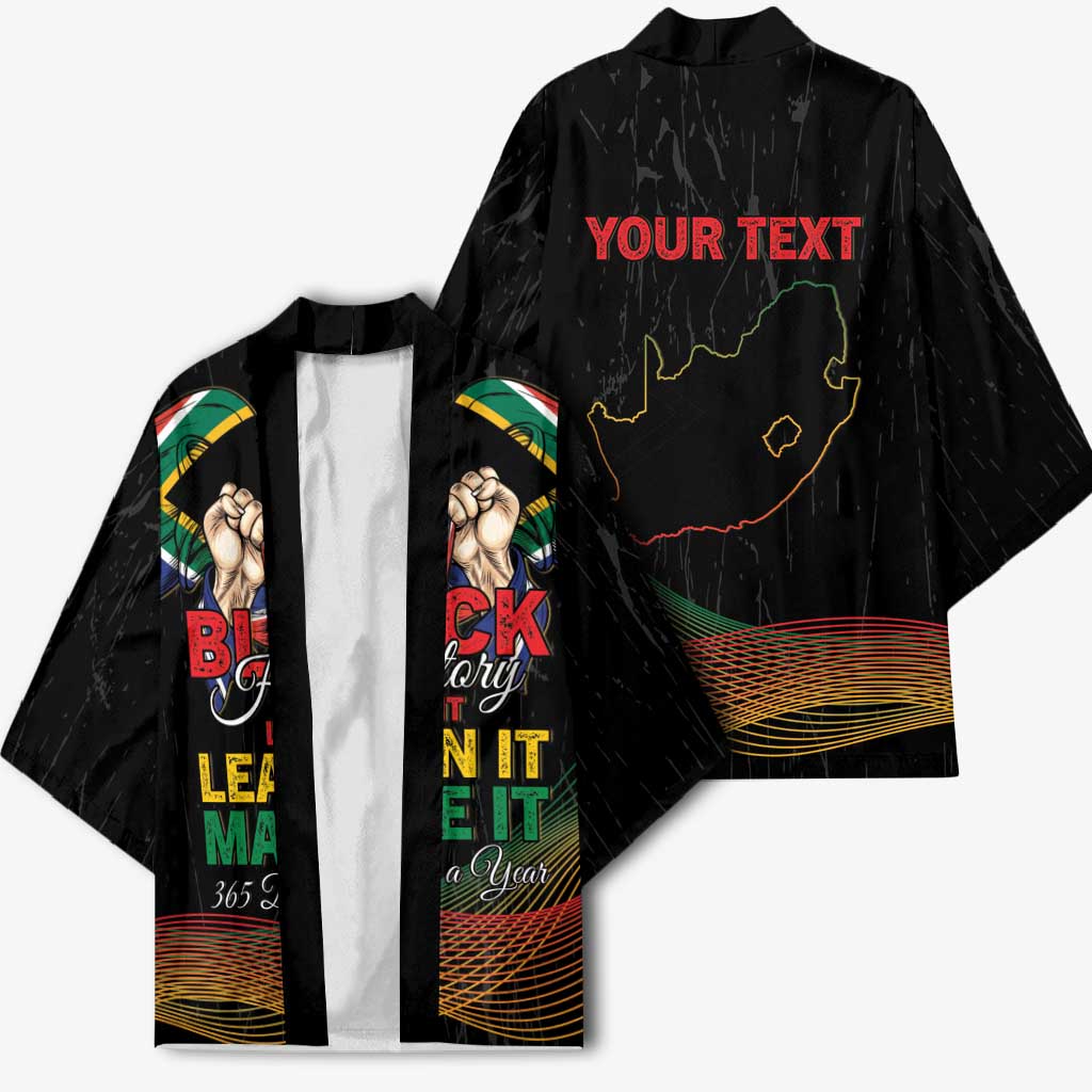 Personalized South Africa Black History Month Kimono Live It Learn It Make It - Wonder Print Shop