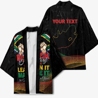 Personalized South Africa Black History Month Kimono Live It Learn It Make It - Wonder Print Shop