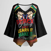 Personalized South Africa Black History Month Kimono Sleeve Blouse Live It Learn It Make It - Wonder Print Shop