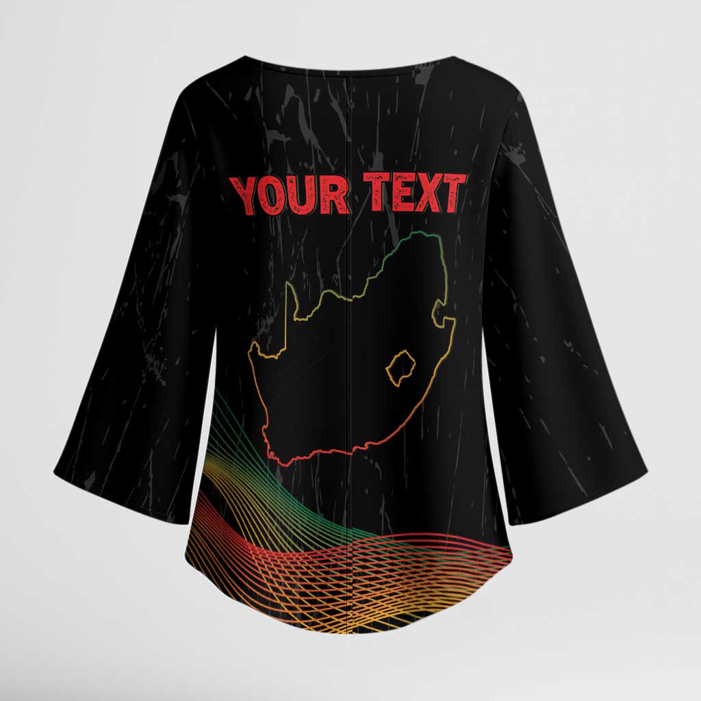 Personalized South Africa Black History Month Kimono Sleeve Blouse Live It Learn It Make It - Wonder Print Shop