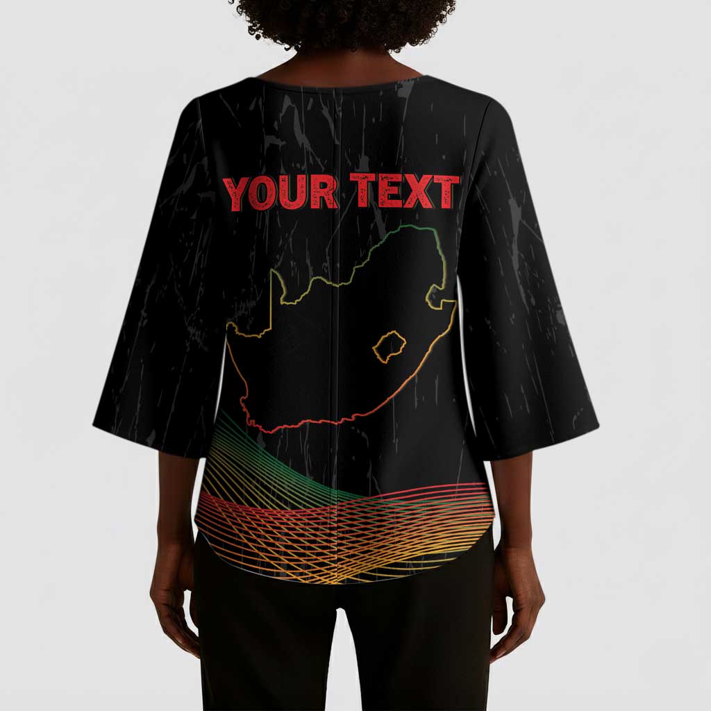 Personalized South Africa Black History Month Kimono Sleeve Blouse Live It Learn It Make It - Wonder Print Shop