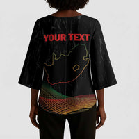 Personalized South Africa Black History Month Kimono Sleeve Blouse Live It Learn It Make It - Wonder Print Shop