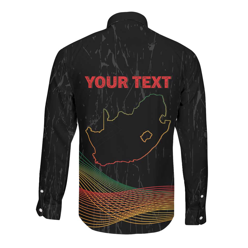Personalized South Africa Black History Month Long Sleeve Button Shirt Live It Learn It Make It - Wonder Print Shop
