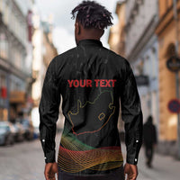 Personalized South Africa Black History Month Long Sleeve Button Shirt Live It Learn It Make It - Wonder Print Shop