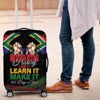 South Africa Black History Month Luggage Cover Live It Learn It Make It - Wonder Print Shop