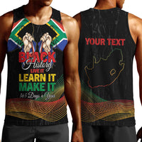 Personalized South Africa Black History Month Men Tank Top Live It Learn It Make It - Wonder Print Shop