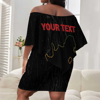 Personalized South Africa Black History Month Off Shoulder Short Dress Live It Learn It Make It - Wonder Print Shop