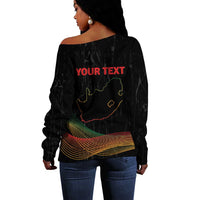 Personalized South Africa Black History Month Off Shoulder Sweater Live It Learn It Make It - Wonder Print Shop