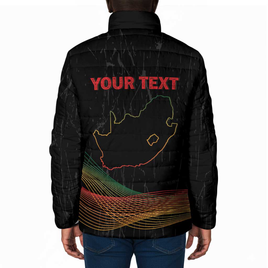 Personalized South Africa Black History Month Padded Jacket Live It Learn It Make It - Wonder Print Shop