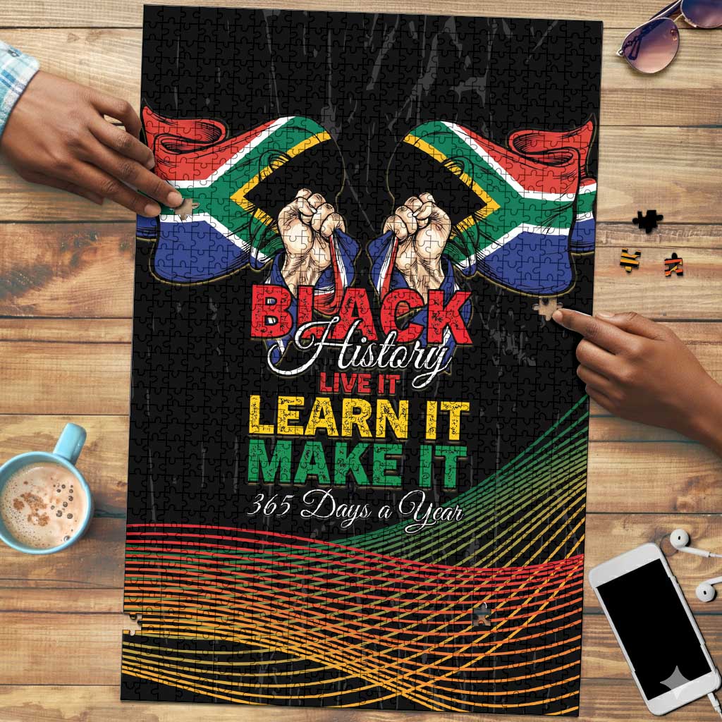 South Africa Black History Month Puzzle Live It Learn It Make It - Wonder Print Shop