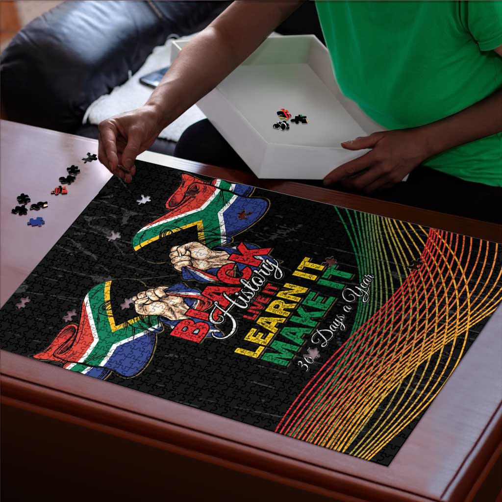 South Africa Black History Month Puzzle Live It Learn It Make It - Wonder Print Shop