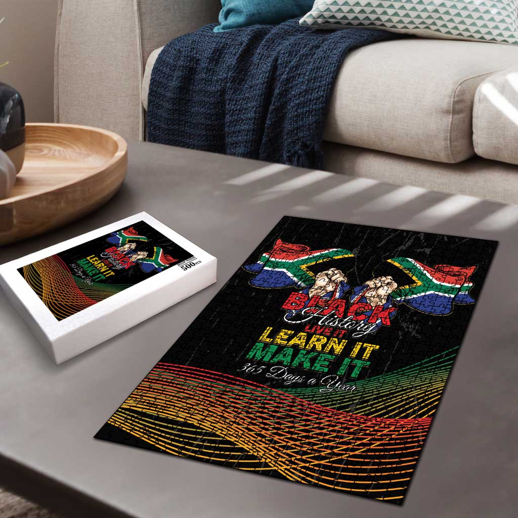 South Africa Black History Month Puzzle Live It Learn It Make It - Wonder Print Shop