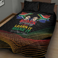 South Africa Black History Month Quilt Bed Set Live It Learn It Make It - Wonder Print Shop