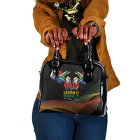 South Africa Black History Month Shoulder Handbag Live It Learn It Make It - Wonder Print Shop