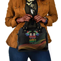 South Africa Black History Month Shoulder Handbag Live It Learn It Make It - Wonder Print Shop