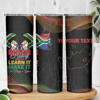 Personalized South Africa Black History Month Skinny Tumbler Live It Learn It Make It - Wonder Print Shop