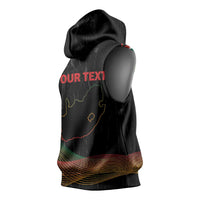 Personalized South Africa Black History Month Sleeveless Hoodie Live It Learn It Make It - Wonder Print Shop