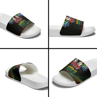 South Africa Black History Month Slide Sandals Live It Learn It Make It - Wonder Print Shop
