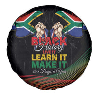 South Africa Black History Month Spare Tire Cover Live It Learn It Make It - Wonder Print Shop