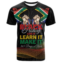 Personalized South Africa Black History Month T shirt Live It Learn It Make It - Wonder Print Shop