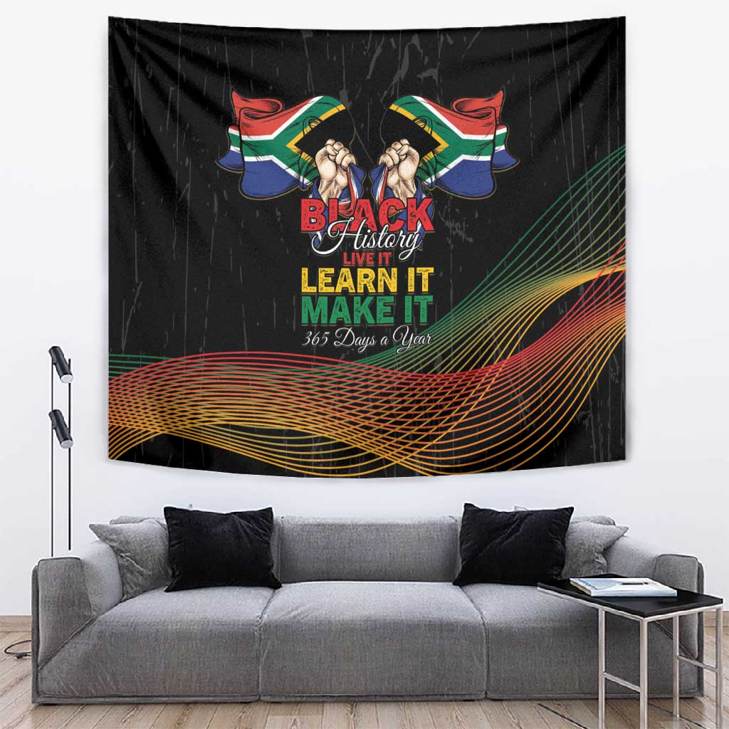South Africa Black History Month Tapestry Live It Learn It Make It - Wonder Print Shop