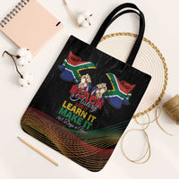 South Africa Black History Month Tote Bag Live It Learn It Make It - Wonder Print Shop