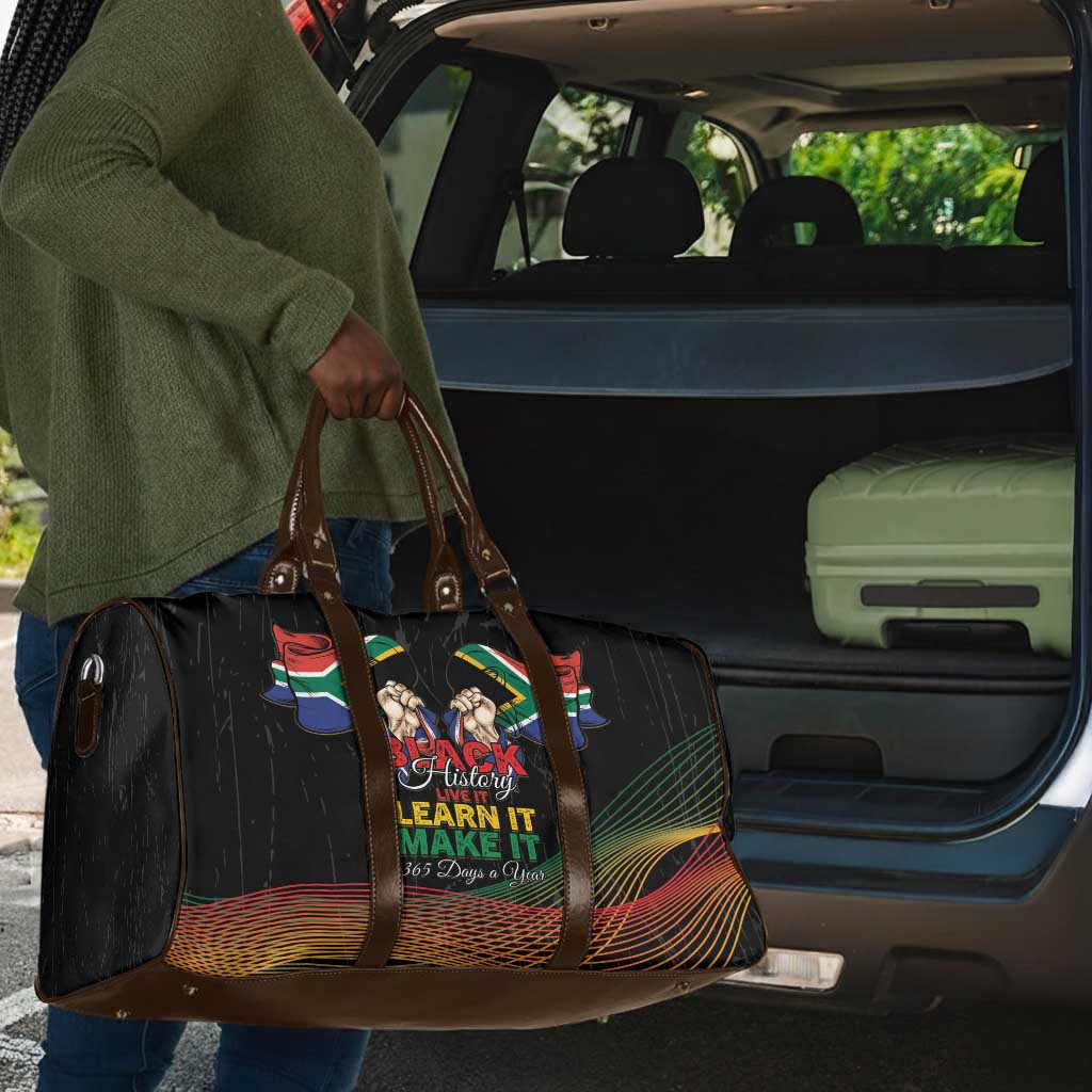 South Africa Black History Month Travel Bag Live It Learn It Make It - Wonder Print Shop