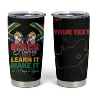 Personalized South Africa Black History Month Tumbler Cup Live It Learn It Make It - Wonder Print Shop