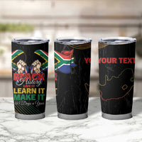 Personalized South Africa Black History Month Tumbler Cup Live It Learn It Make It - Wonder Print Shop