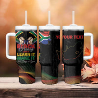 Personalized South Africa Black History Month Tumbler With Handle Live It Learn It Make It - Wonder Print Shop