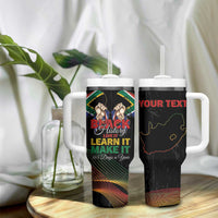 Personalized South Africa Black History Month Tumbler With Handle Live It Learn It Make It - Wonder Print Shop