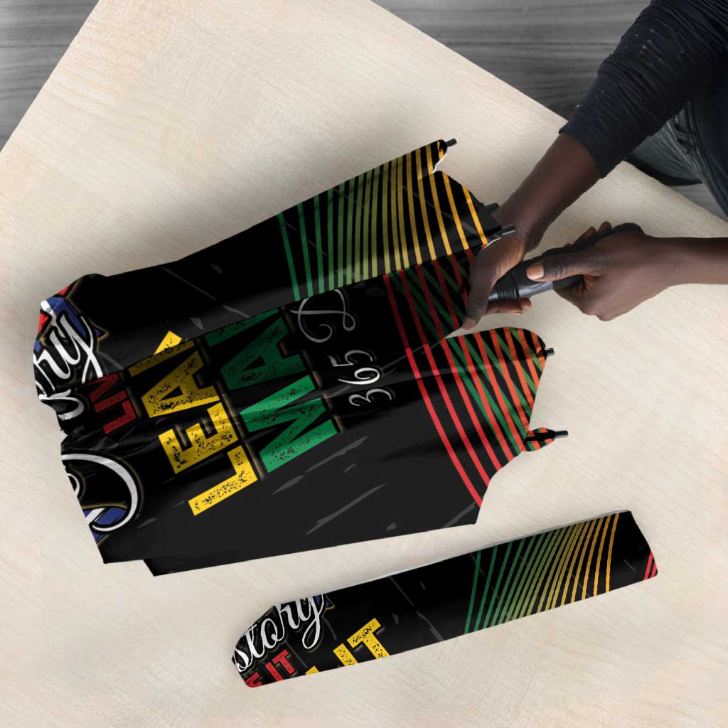 South Africa Black History Month Umbrella Live It Learn It Make It - Wonder Print Shop