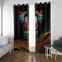 South Africa Black History Month Window Curtain Live It Learn It Make It - Wonder Print Shop