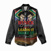 Personalized South Africa Black History Month Women Casual Shirt Live It Learn It Make It - Wonder Print Shop