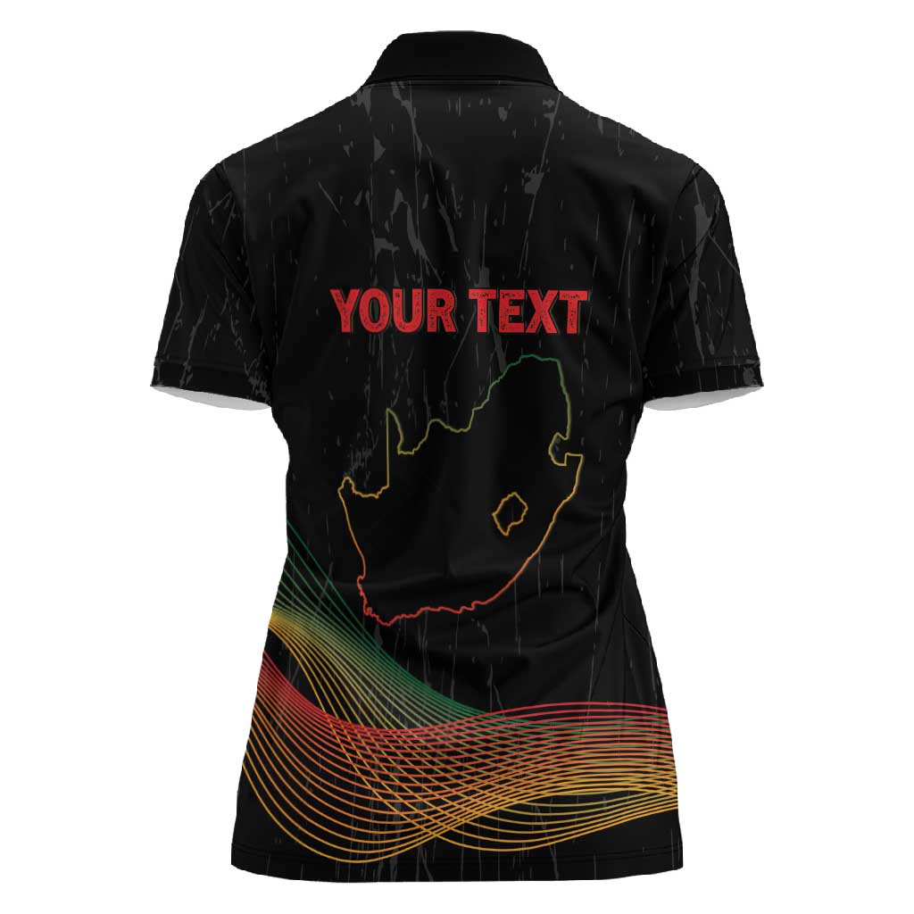 Personalized South Africa Black History Month Women Polo Shirt Live It Learn It Make It - Wonder Print Shop