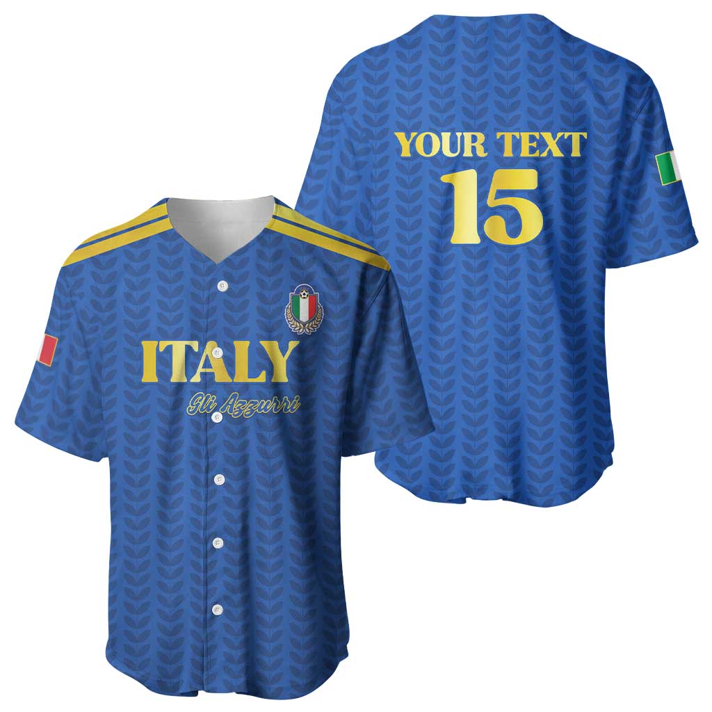 Custom Italy Football 2026 Baseball Jersey Road To Champions - Wonder Print Shop