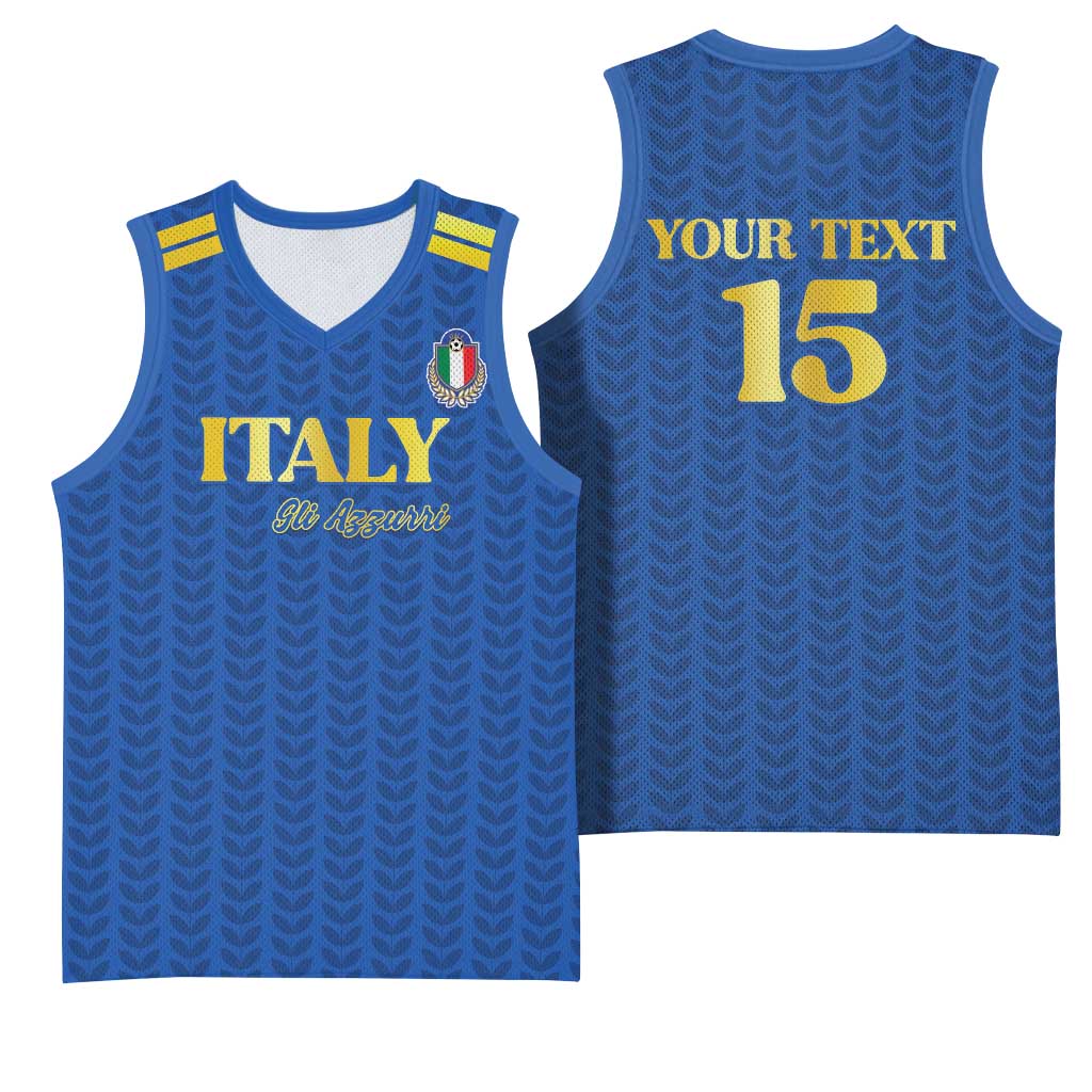 Custom Italy Football 2026 Basketball Jersey Road To Champions - Wonder Print Shop