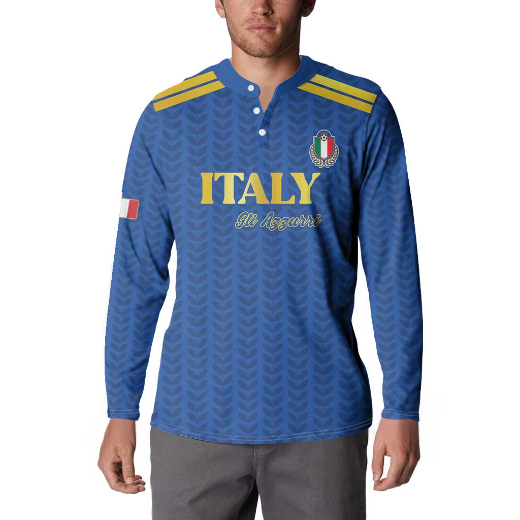 Custom Italy Football 2026 Button Sweatshirt Road To Champions - Wonder Print Shop