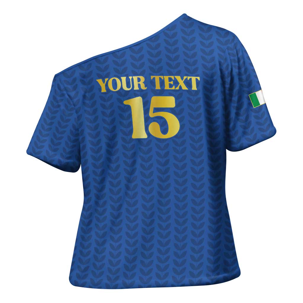Custom Italy Football 2026 Cross Shoulder Shirt Road To Champions - Wonder Print Shop