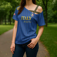 Custom Italy Football 2026 Cross Shoulder Shirt Road To Champions - Wonder Print Shop