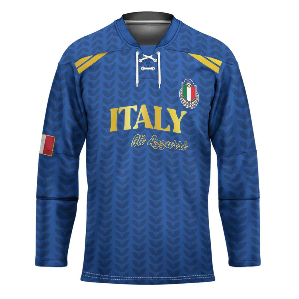 Custom Italy Football 2026 Hockey Jersey Road To Champions - Wonder Print Shop